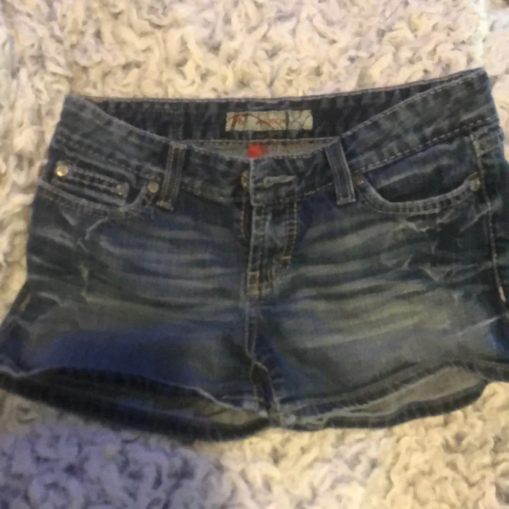 Denim Short Shorts - Blue Washed Women's Shorts